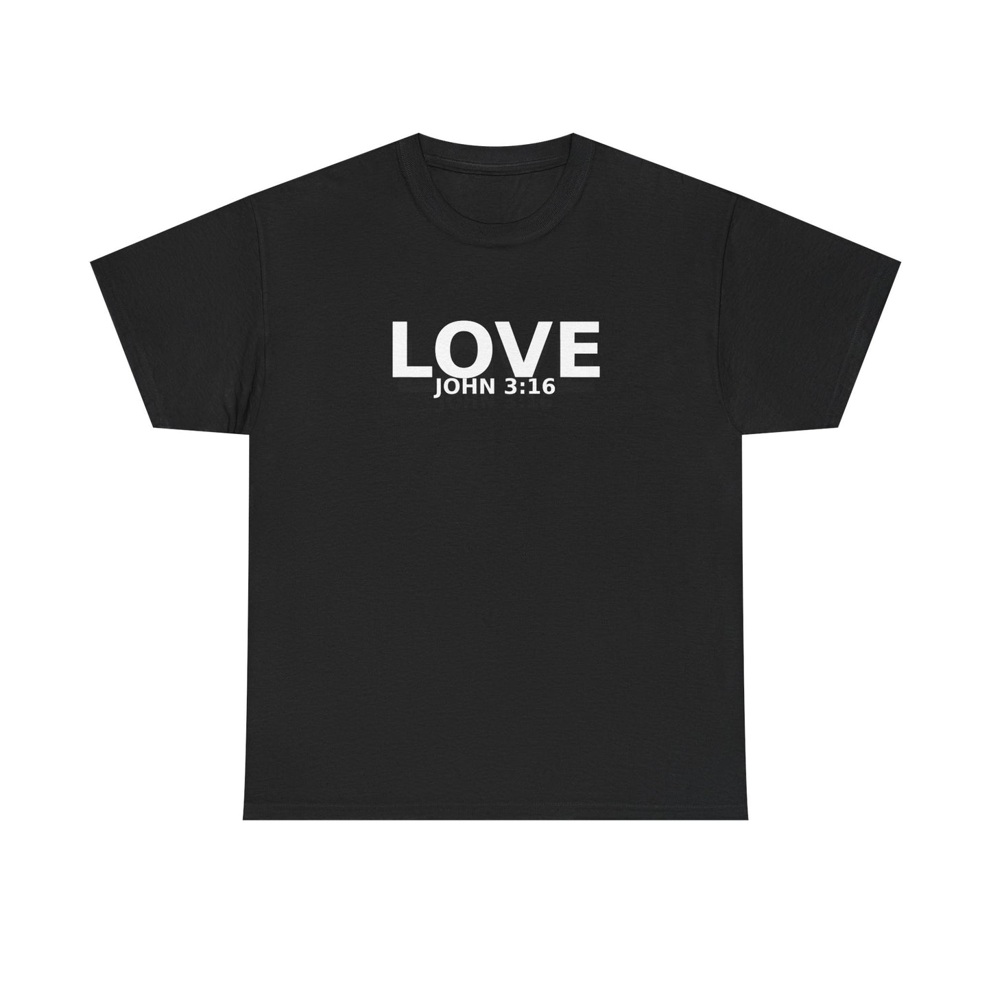 LOVE - John 3:16 Tee (Black/White)
